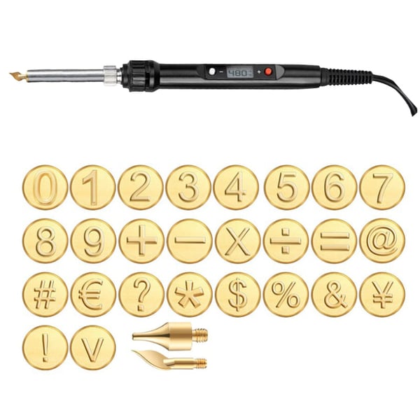 ๐26 Letters Copper Mold โDIY Wood Burning/Carving Set