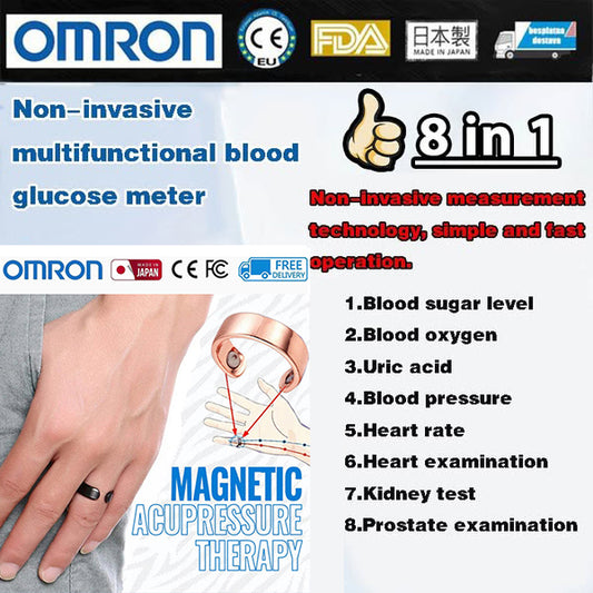 🔥LAST DAY Promotion 45% OFF🔥Omron 8-in-1 non-invasive blood glucose Ring【🎌From japan🎌】