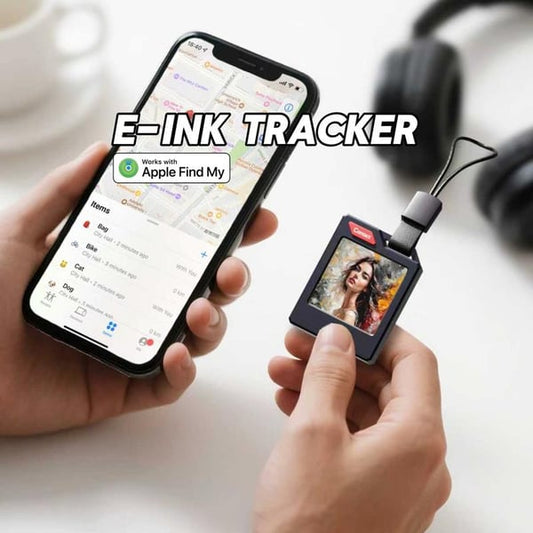 E-Ink Screen Tracker🔥🔥🔥Changeable Photo Display, Anti-Lost Locator with E-Ink Screen