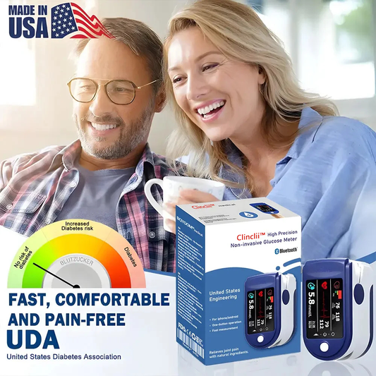 Clinclii™ High Precision Non-Invasive Blood Glucose Meter👨‍⚕️ is clinically certified to be & 99.9% accurate