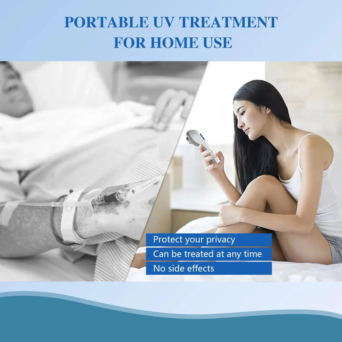 Handheld UVB Phototherapy Device for Vitiligo & Psoriasis - Portable 308nm Light Therapy Lamp by UVBtreatment⏳Limited-time 49% off⏰💥