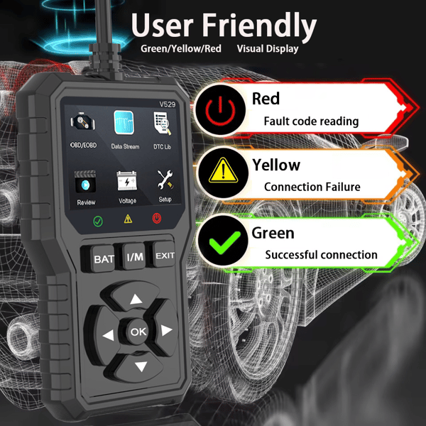 OBD2 Advanced Diagnostic Tool Professional Engine Code Reader