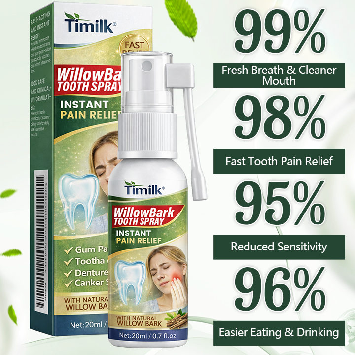 🦷Timilk® WillowBark Tooth Spray🛡️🌿 Multi-Repair for Dental problems🦷