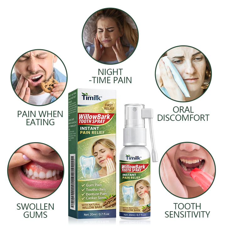 🦷Timilk® WillowBark Tooth Spray🛡️🌿 Multi-Repair for Dental problems🦷